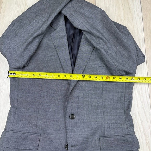 J. Crew Ludlow 4 Season Wool Suit Blazer Mens Size 40R Slim Fit Gray - Picture 11 of 14
